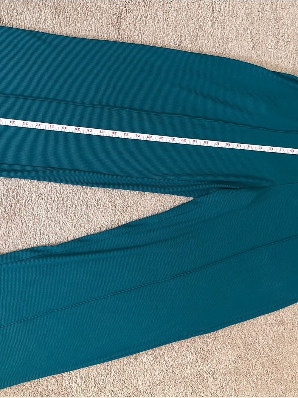 Teal Ribbed Lounge Set - Picture 2 of 6